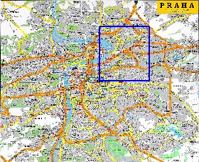 carte de Prague en anglais