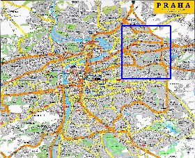 carte de Prague en anglais