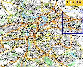 carte de Prague en anglais