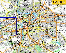 carte de Prague en anglais