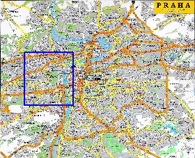 carte de Prague en anglais