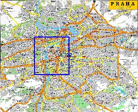 carte de Prague en anglais