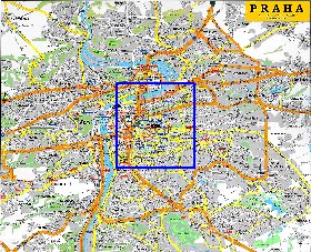 carte de Prague en anglais