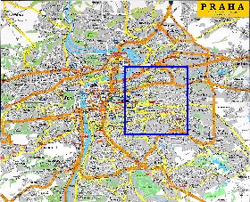 carte de Prague en anglais