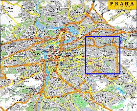 carte de Prague en anglais