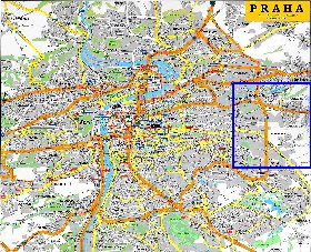 carte de Prague en anglais