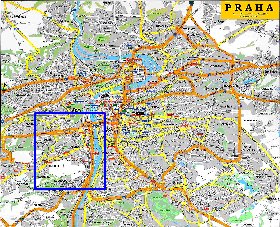 carte de Prague en anglais