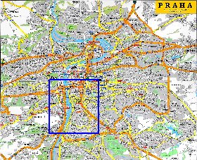 carte de Prague en anglais