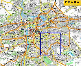 carte de Prague en anglais