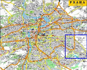 carte de Prague en anglais