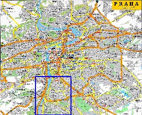 carte de Prague en anglais