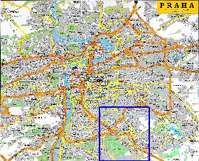 carte de Prague en anglais