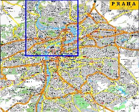 carte de Prague en anglais