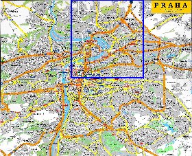 carte de Prague en anglais