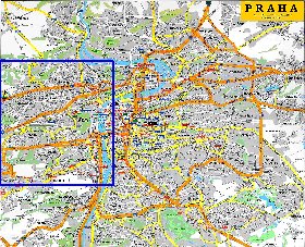 carte de Prague en anglais