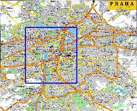 carte de Prague en anglais