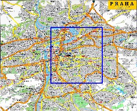 carte de Prague en anglais