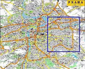 carte de Prague en anglais