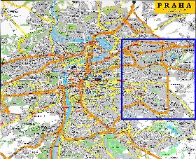 carte de Prague en anglais