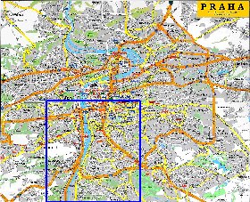 carte de Prague en anglais