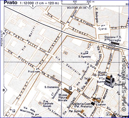 mapa de Prato