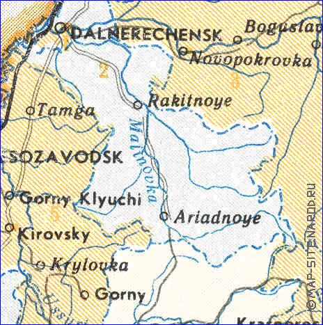 carte de Krai de Primorsk