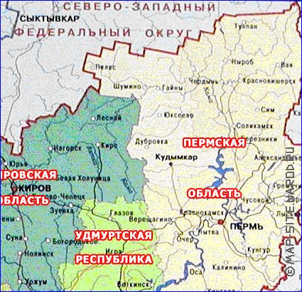 carte de District federal de Privoljsk