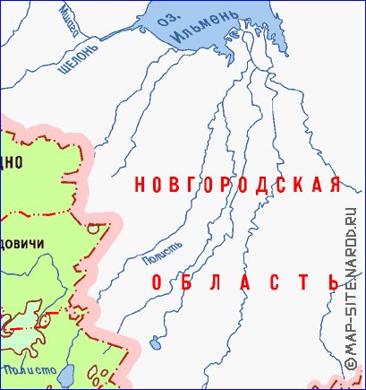 Physique carte de Oblast de Pskov