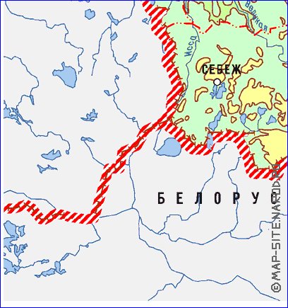 Fisica mapa de Oblast de Pskov