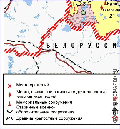 Turismo mapa de Oblast de Pskov