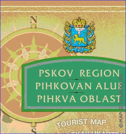 carte de Oblast de Pskov