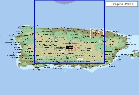 mapa de Porto Rico em ingles